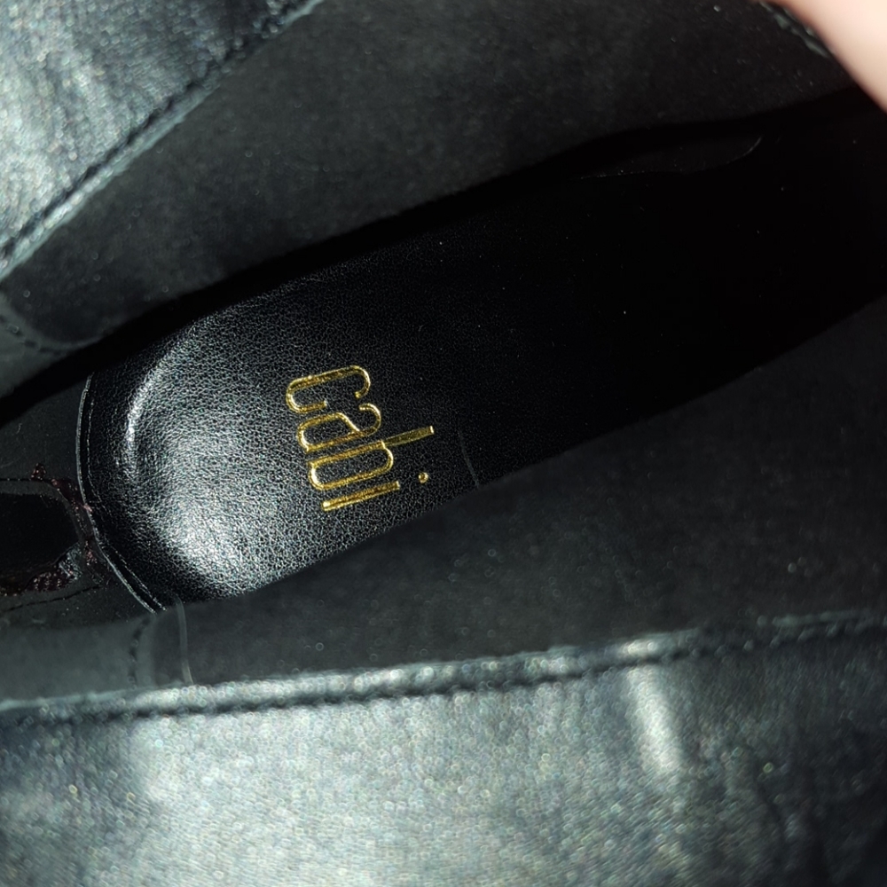 Cabi Bisset Booties Color Block Round Heel Ankle … - image 8